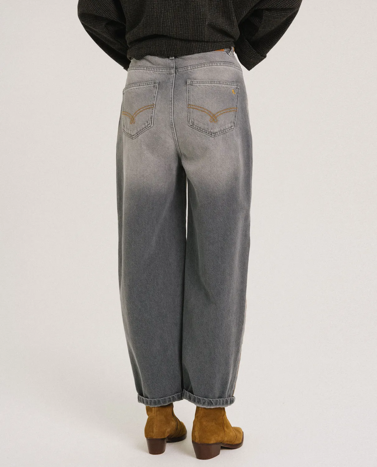 Tinsels Xanrey Black Wave jean balloon coton noir