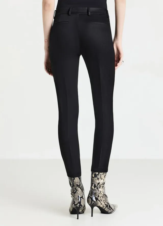 Calliope pantalon rasatello uni femme coton