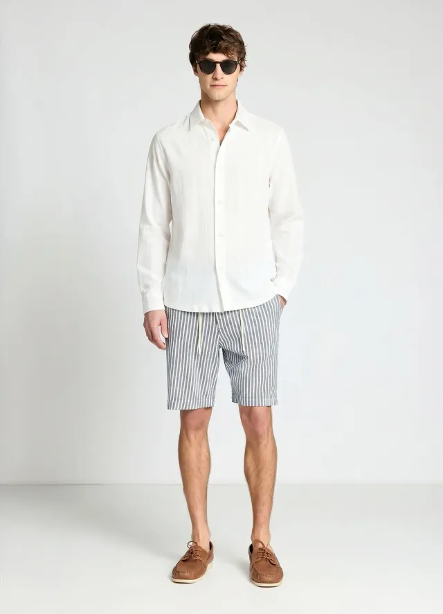 Calliope chemise homme rayée manches longues