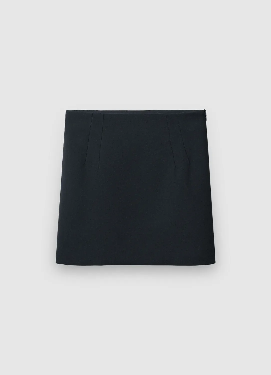 Calliope Minijupe pinces zip latéral unie femme