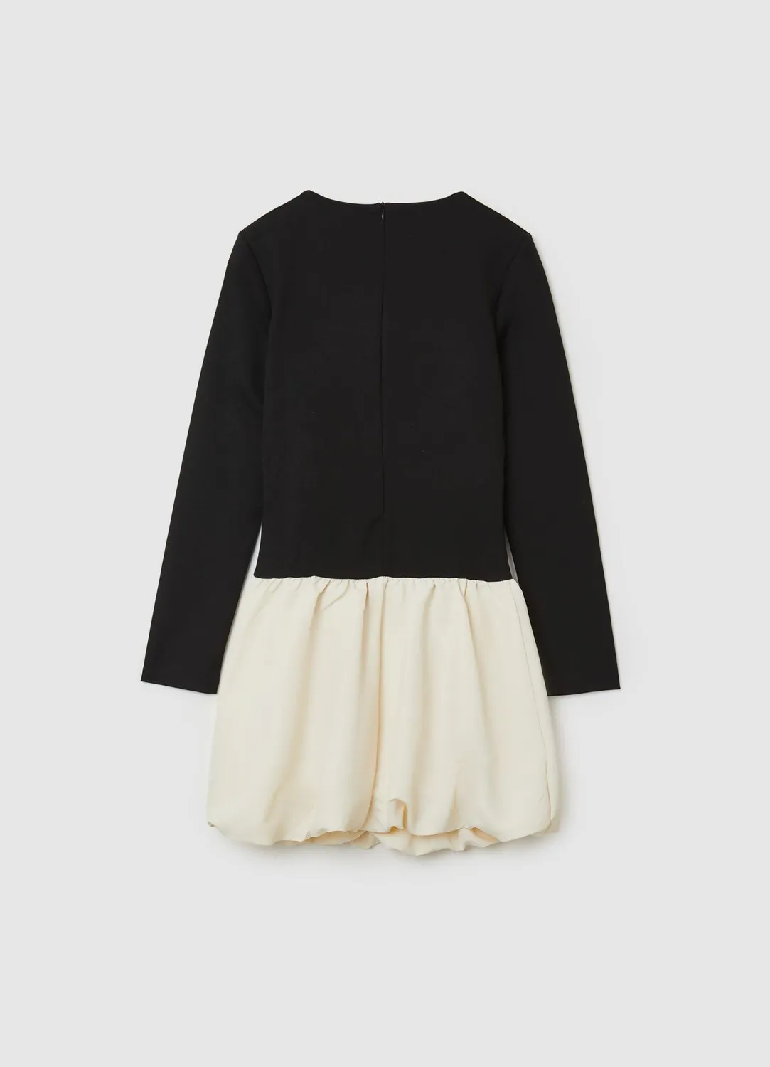 Calliope ballon bicolore robe courte femme col carré