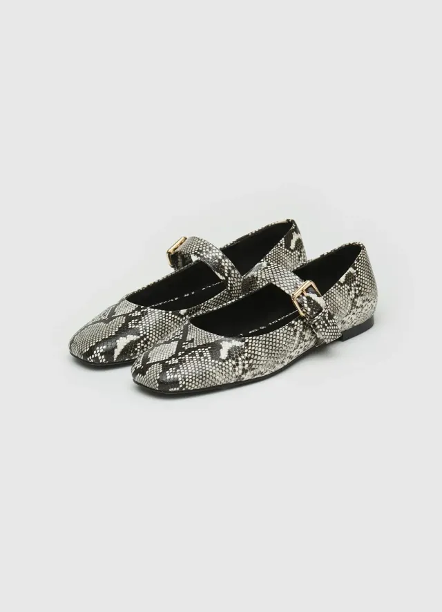 Calliope ballerines piton femme bride cheville