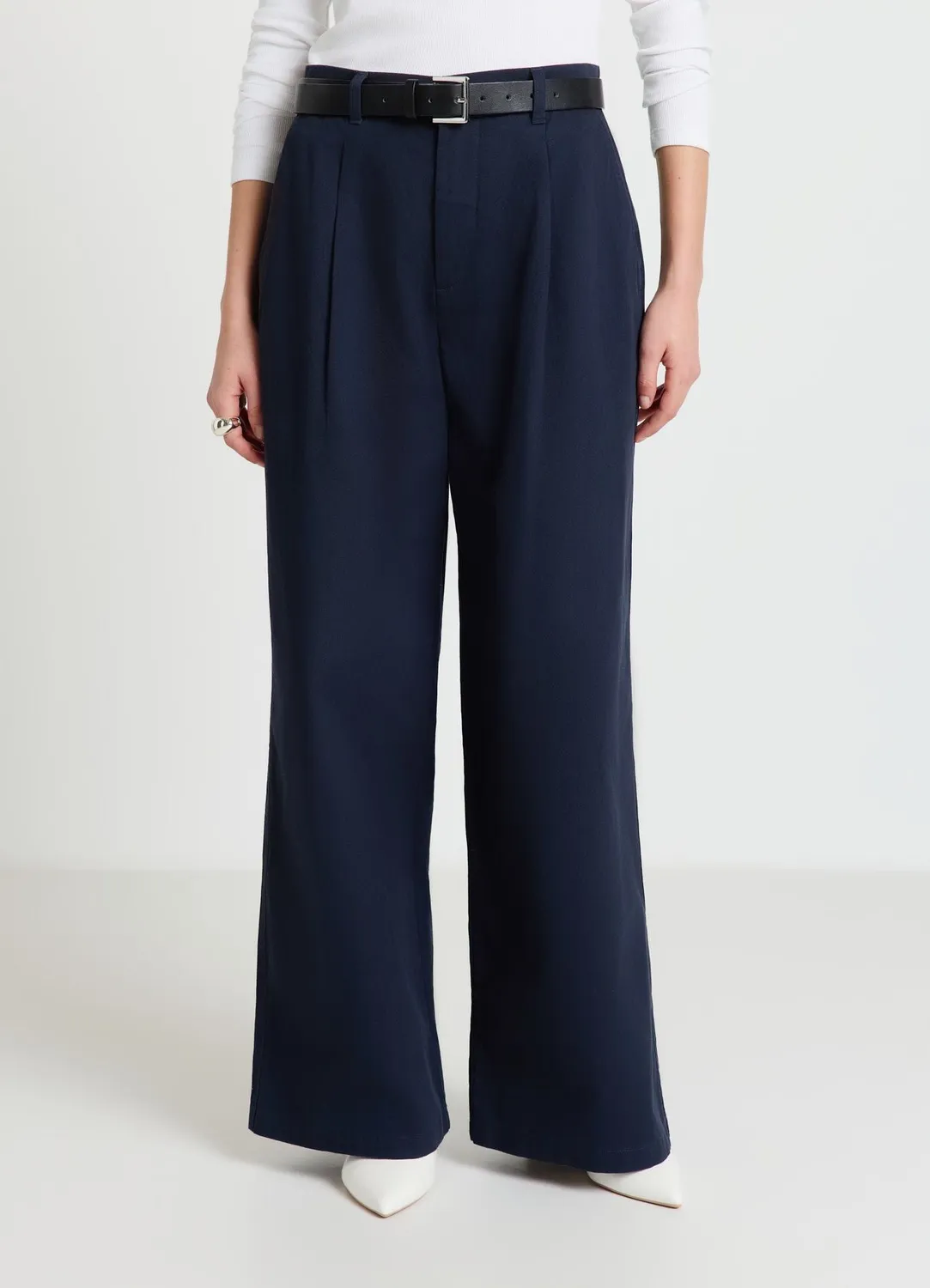 Calliope Pantalon palazzo pinces femme fluide