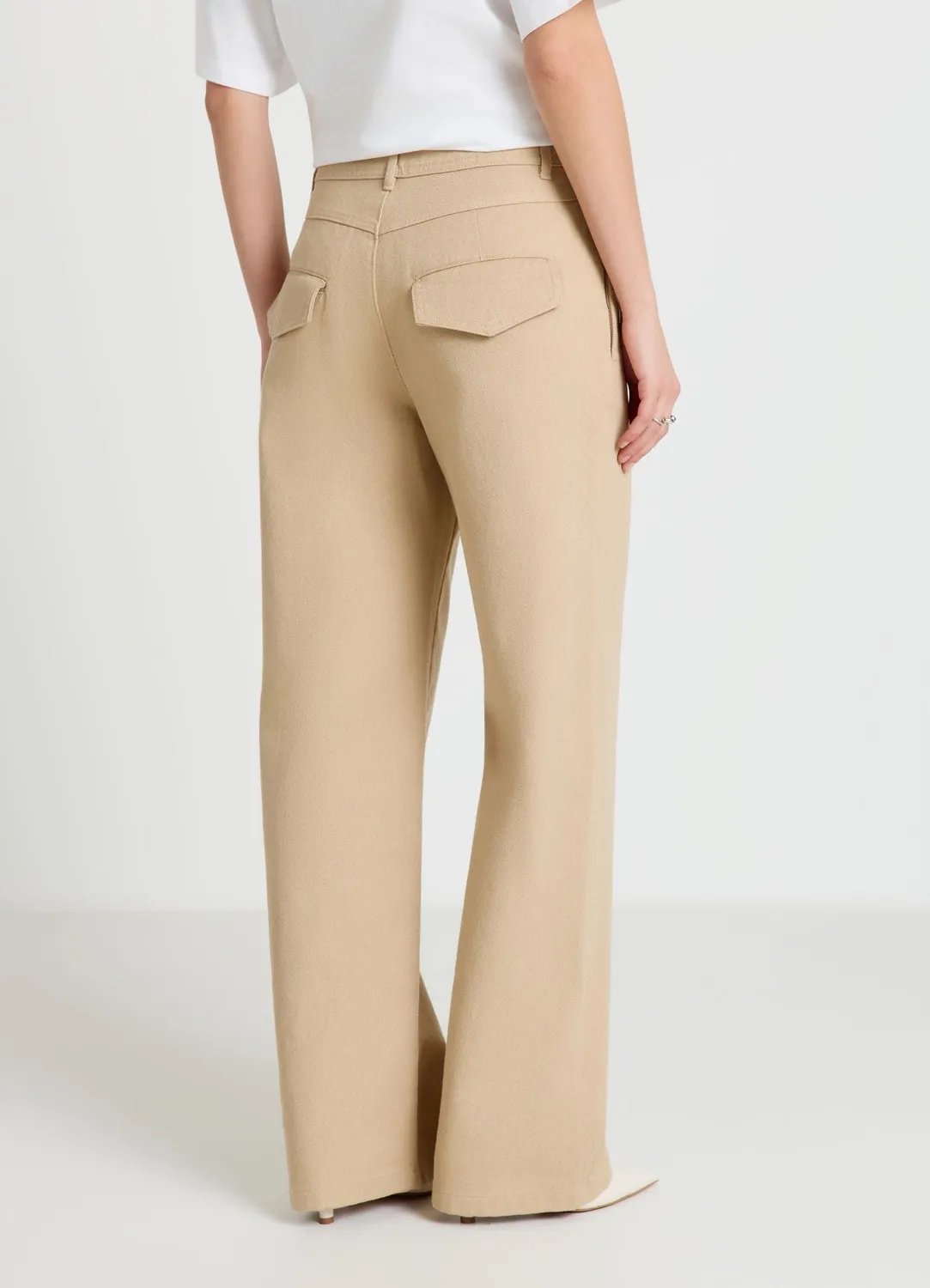 Calliope Pantalon Wide Leg Coton Femme S
