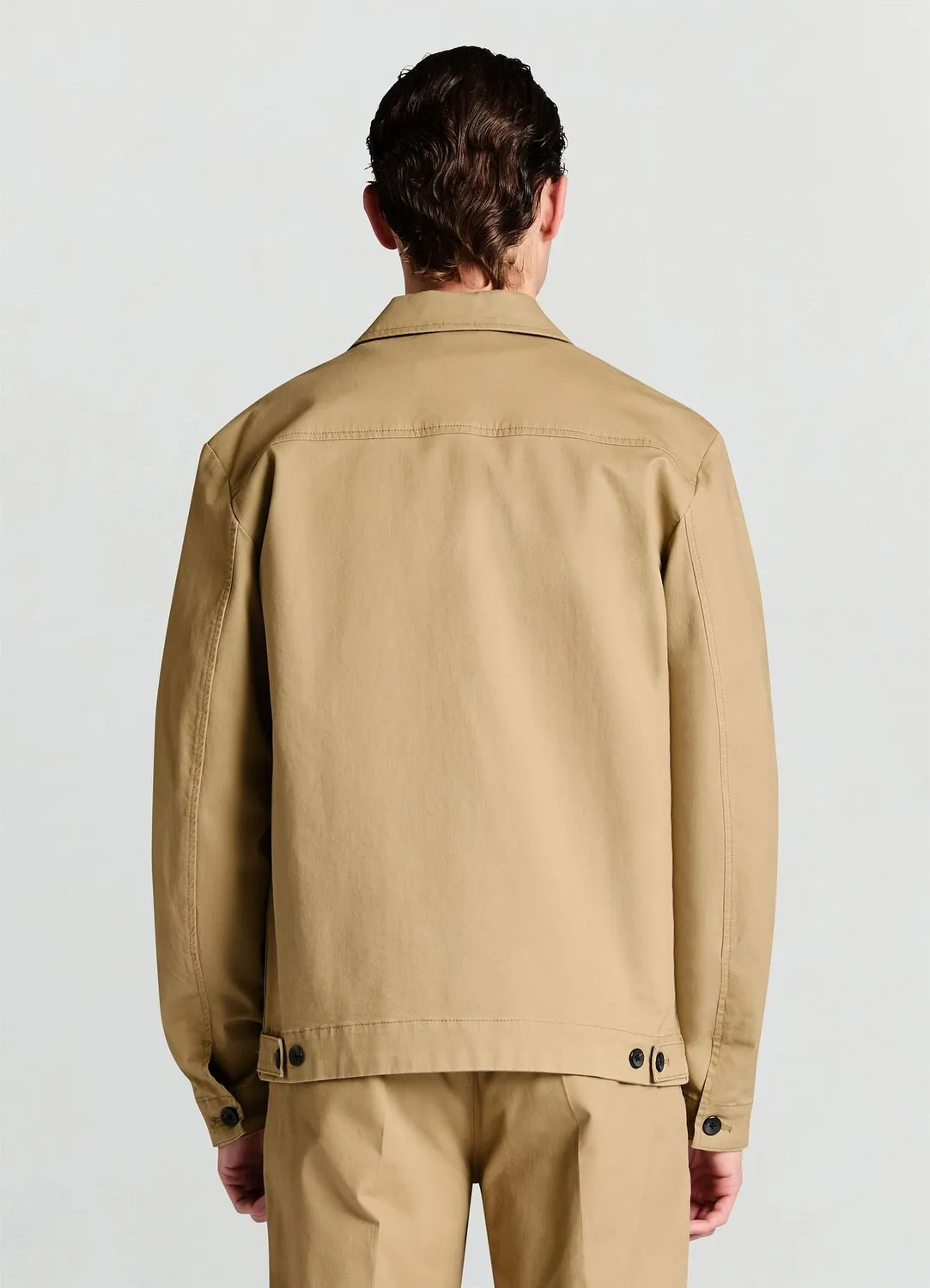 Calliope Blouson Coton Col Classique Veste Homme Casual