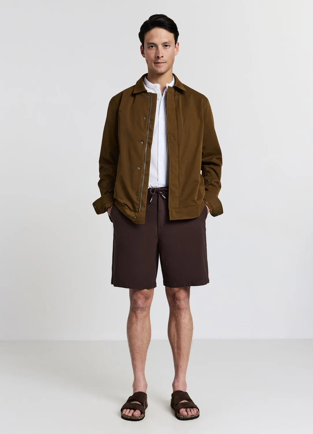 Calliope bermuda homme uni cordon taille regular