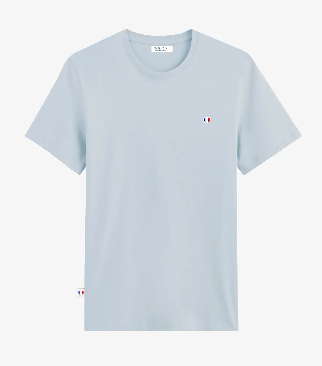 Cocorico French Club T-shirt Homme Ciel Coton