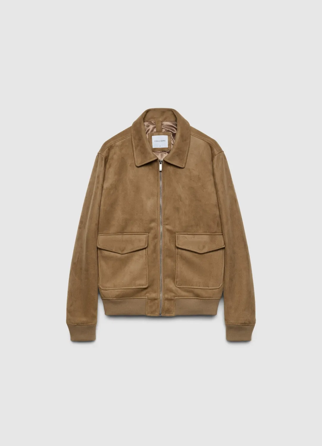 Calliope blouson homme effet suède zip poches