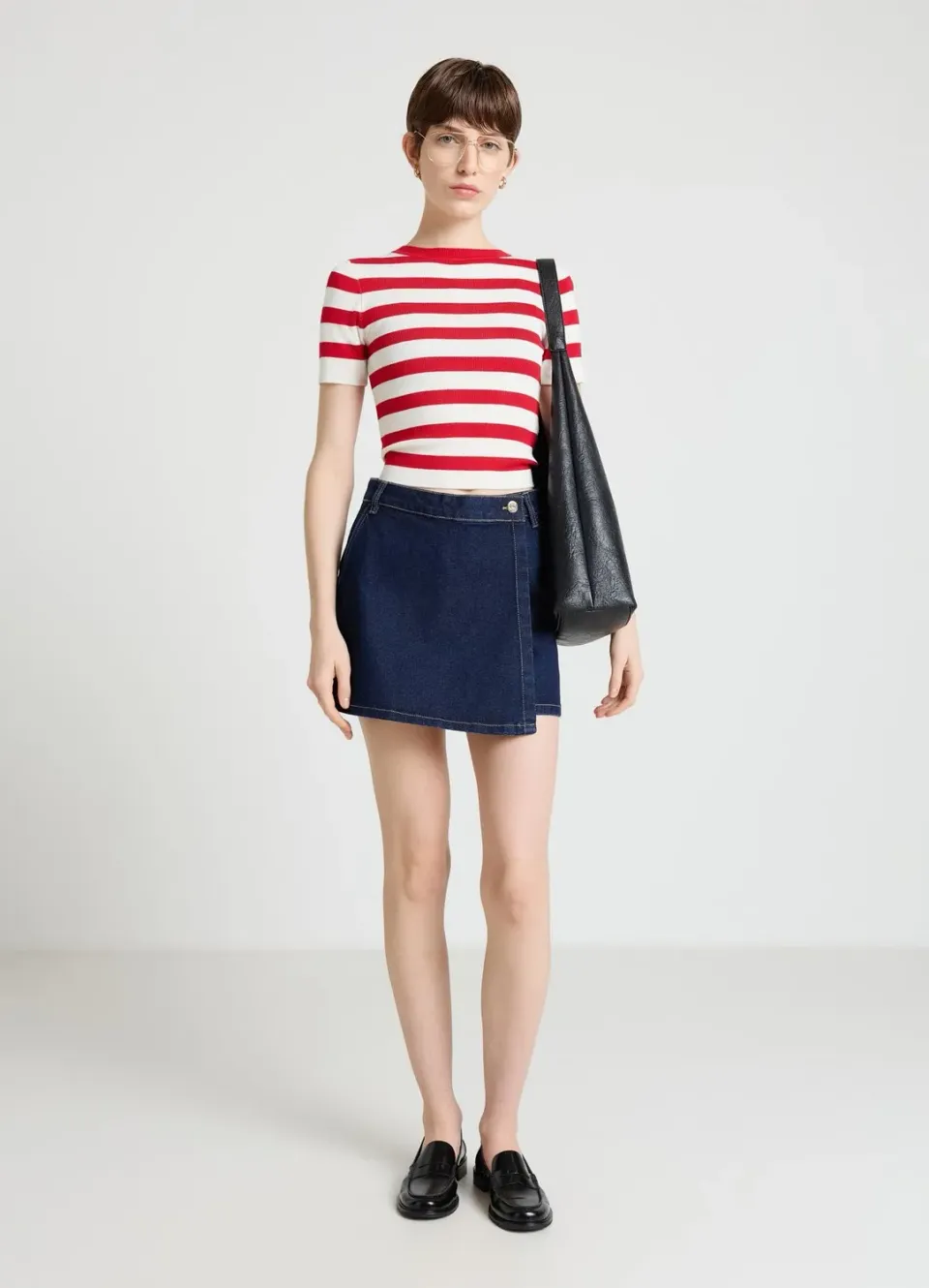 Calliope Gonna-Pantalone Denim jupe-short femme unie