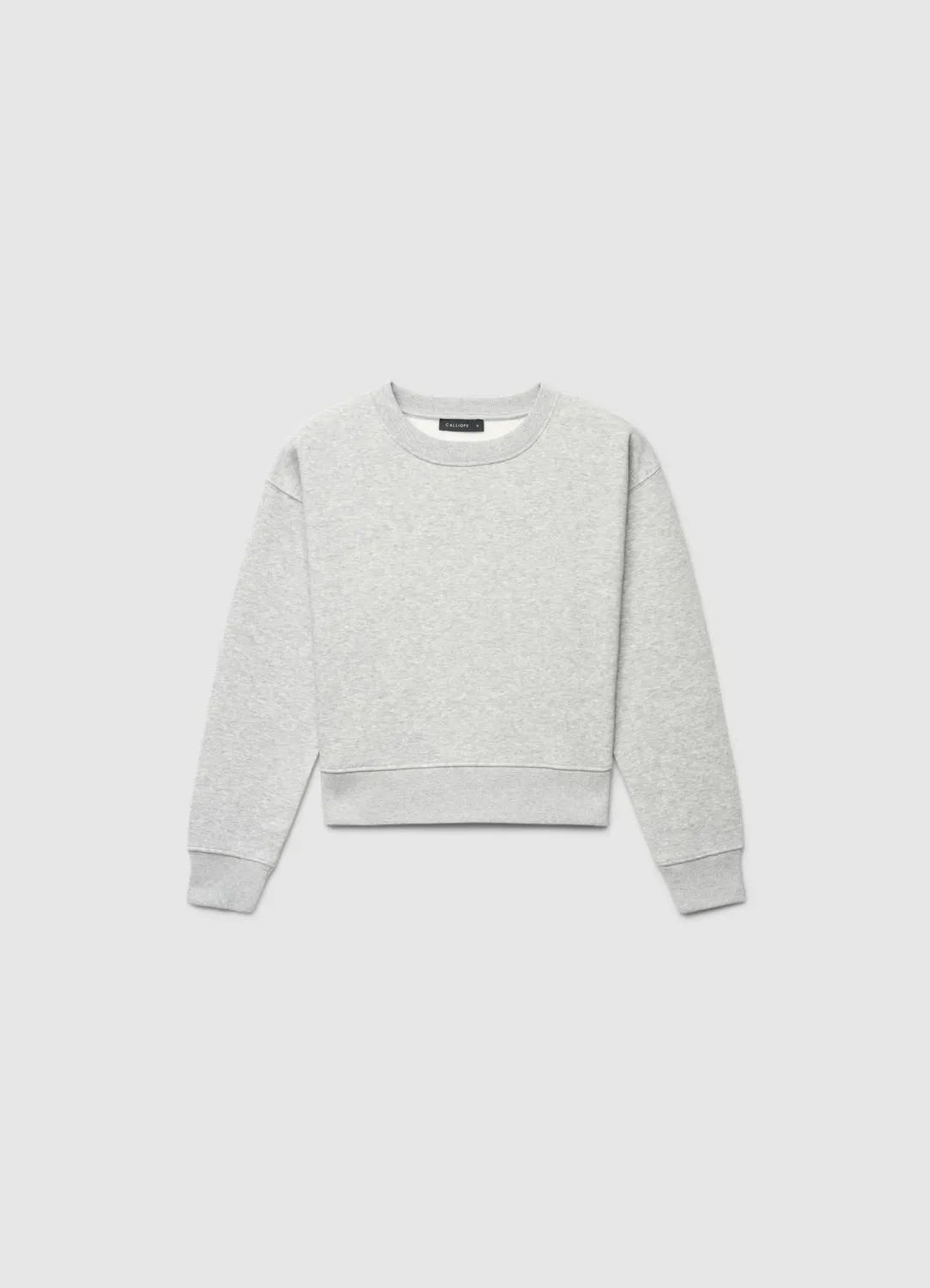 Calliope Sweat col rond uni femme molleton lourd