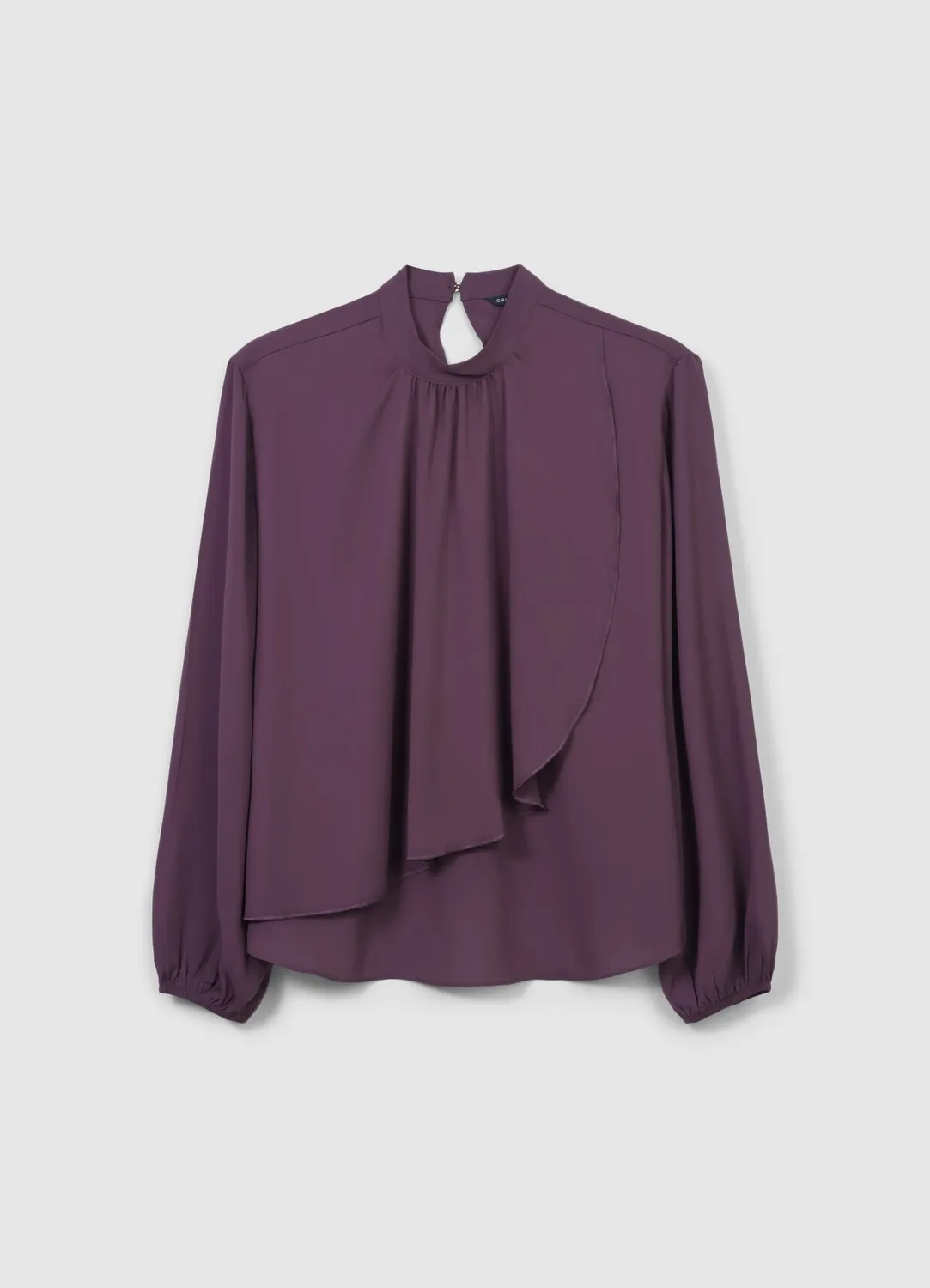 Calliope blouse volants manches longues femme unie