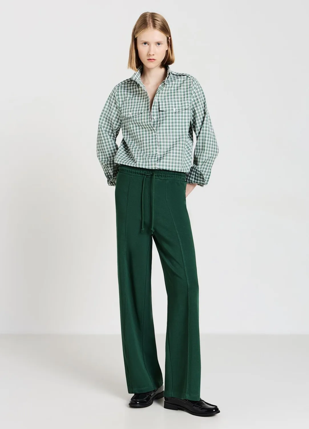 Calliope pantalon palazzo jogging femme coupe large