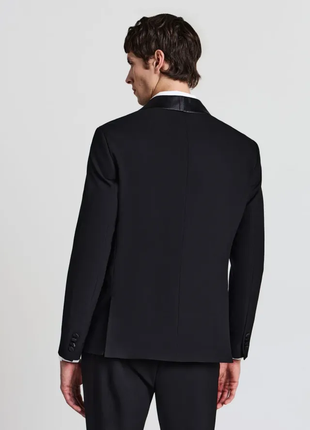 Calliope veste homme col châle 1 bouton coupe droite