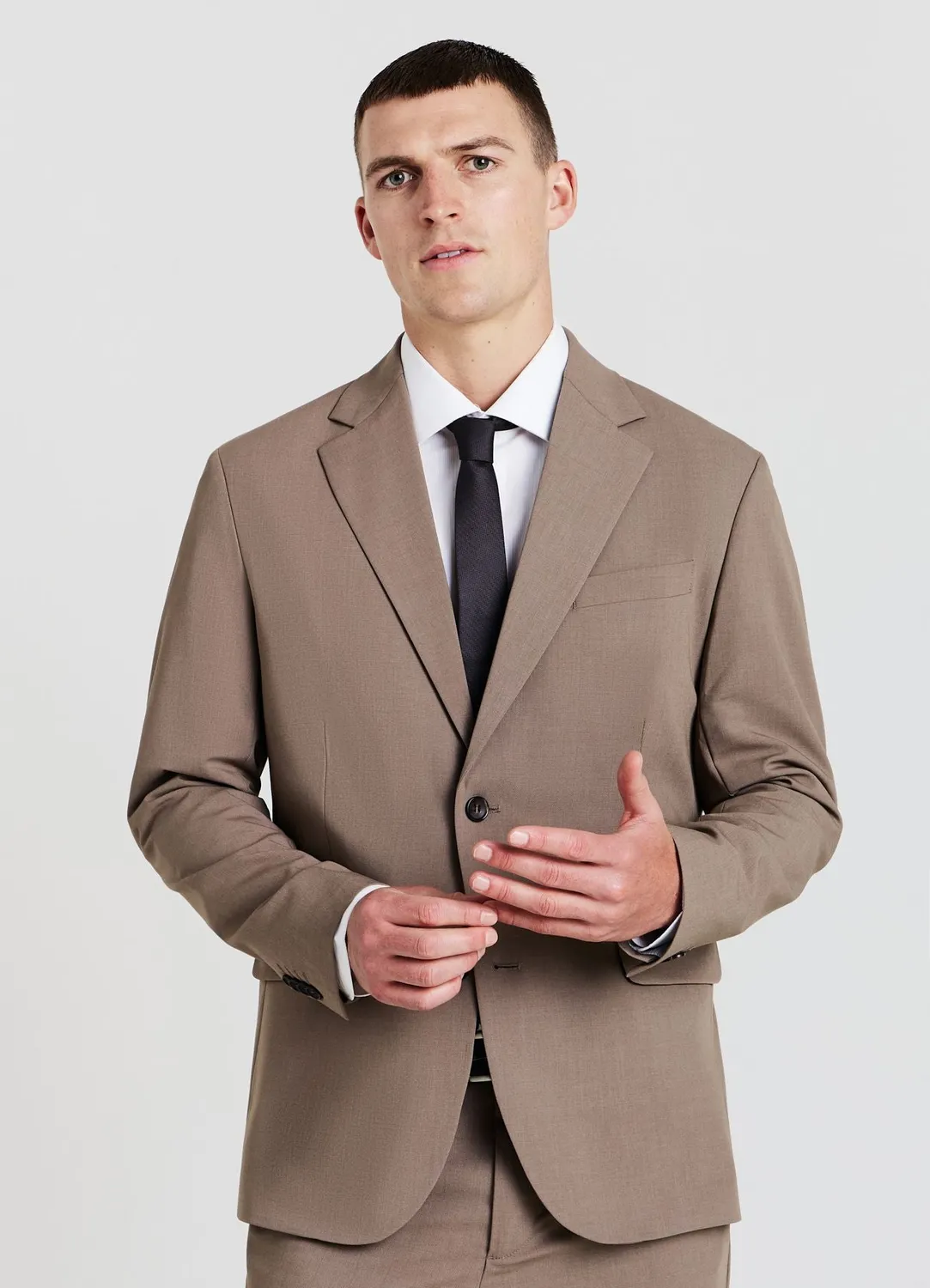 Calliope veste monopetto homme unie 2 boutons