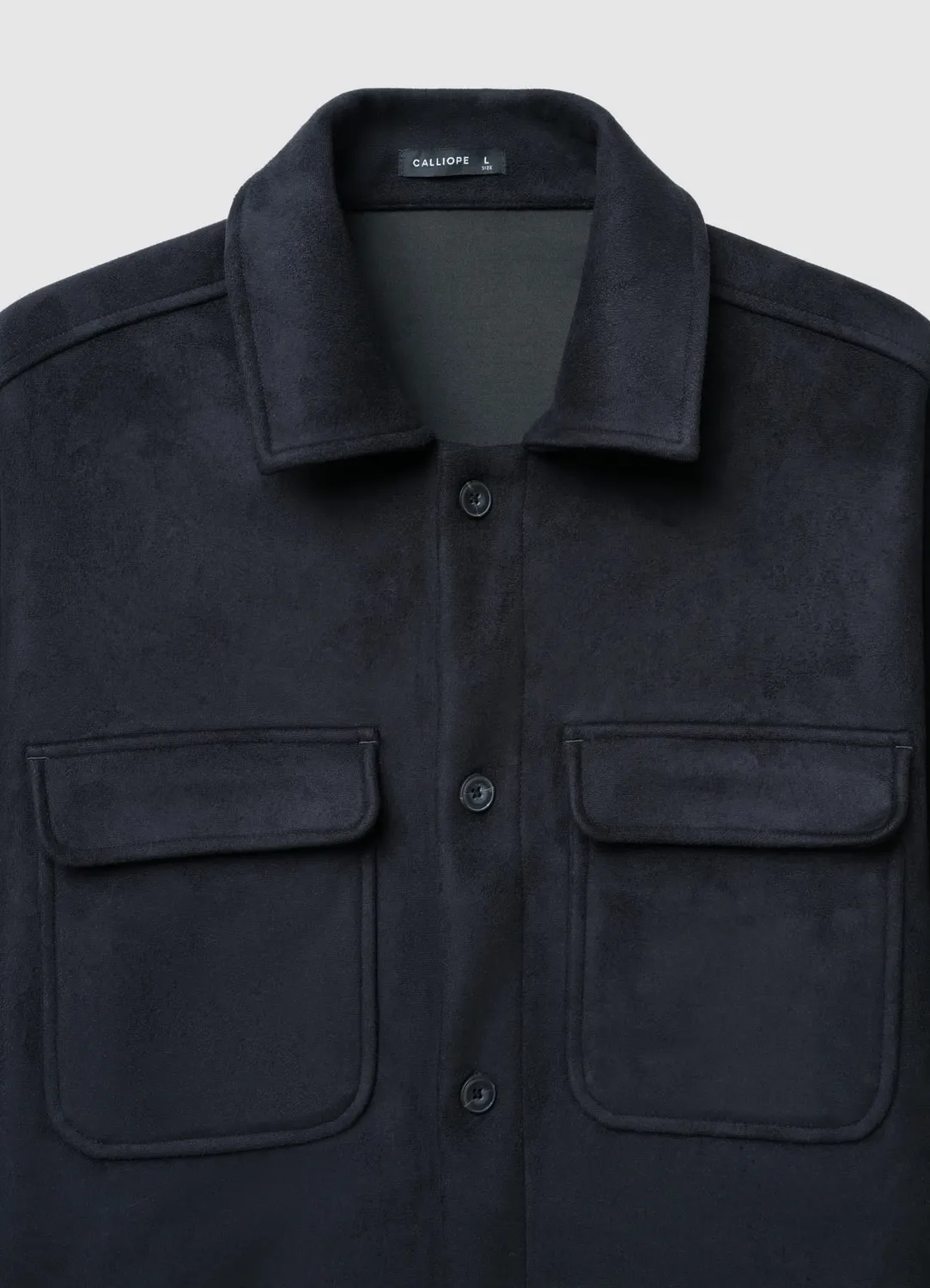 Calliope Shacket surchemise homme suède marron
