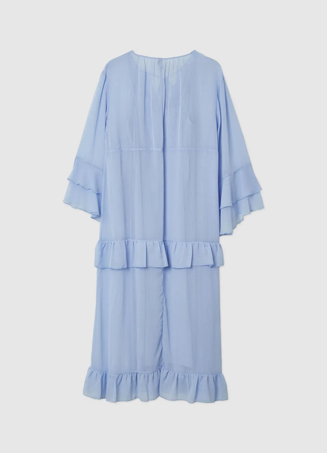 Calliope robe longue femme volants col V