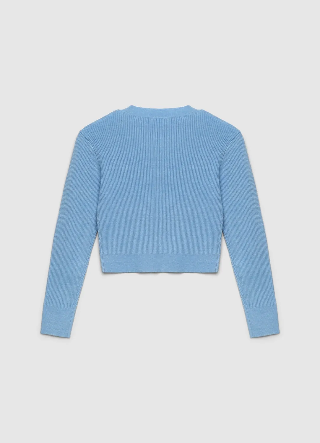 Calliope pull crop côtelé fille manches longues
