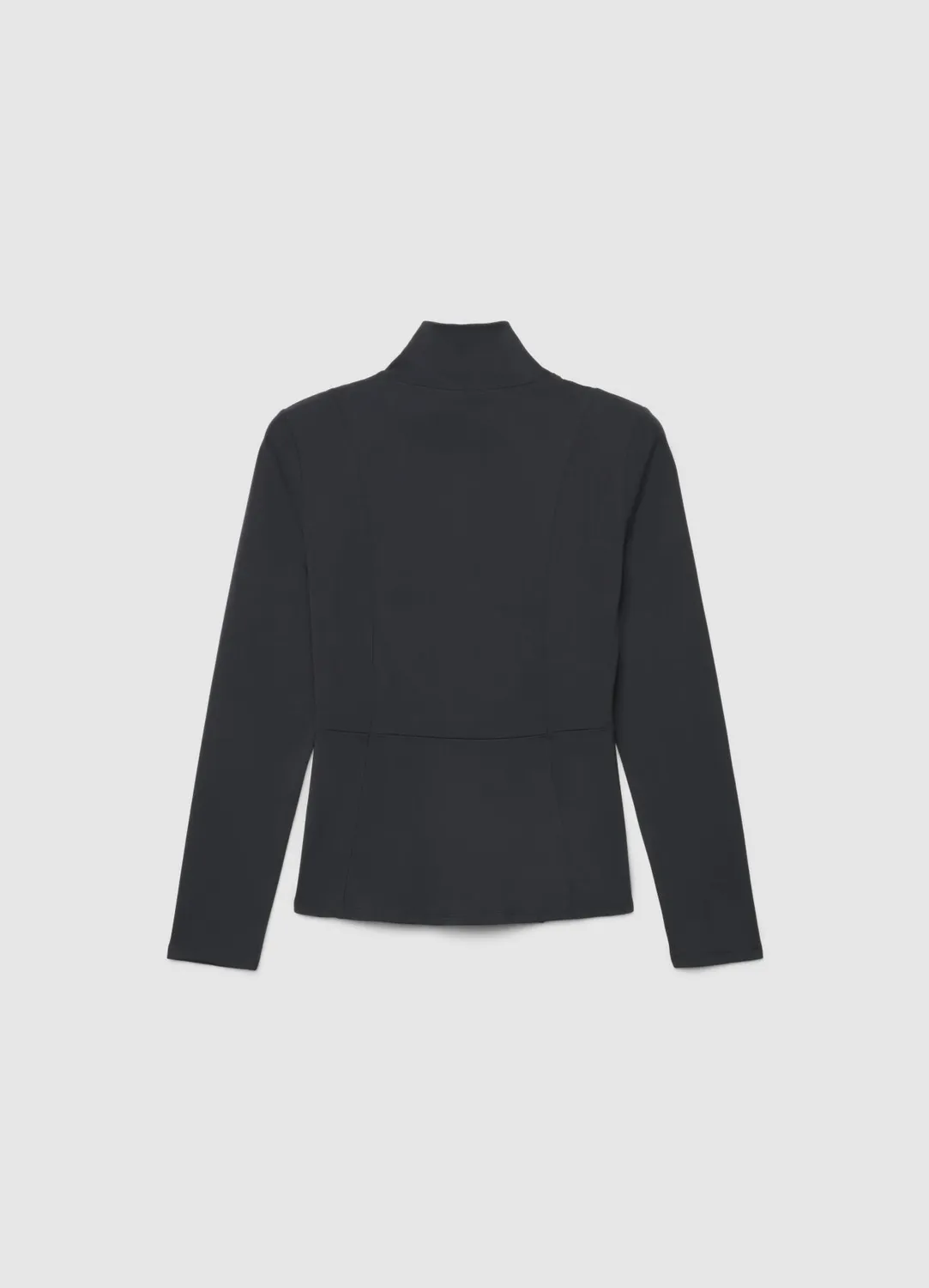 Calliope peplum sweat zippé col montant