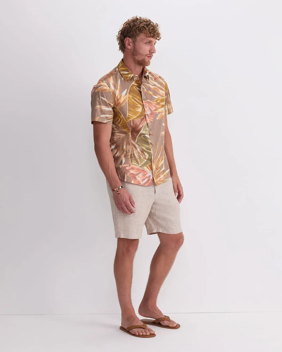Sportscraft Jude chemise homme manches courtes floral coton
