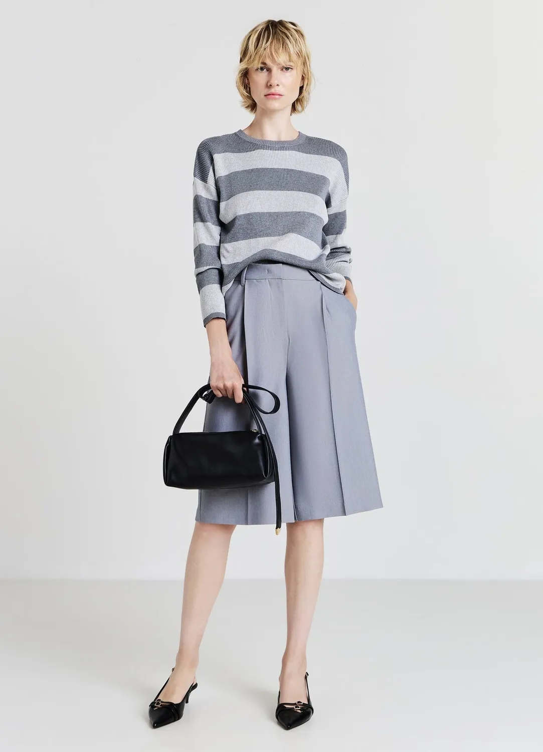 Calliope pull rayé marinière femme manches longues côtelé