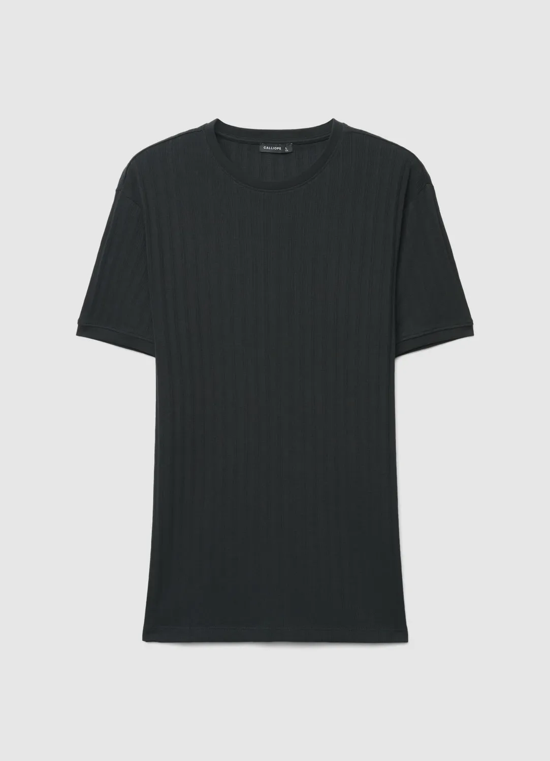 Calliope t-shirt côtelé homme col rond