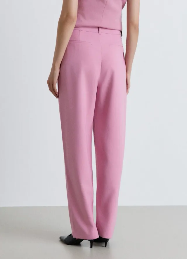 Calliope pantalon baggy femme uni taille haute