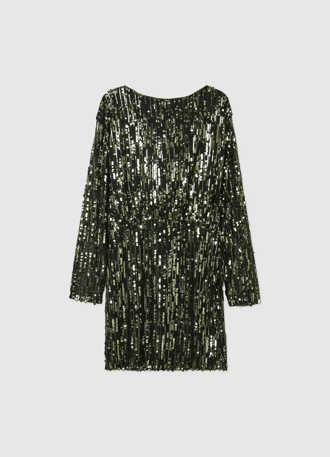 Calliope Atelier dos drapé robe courte paillettes soirée