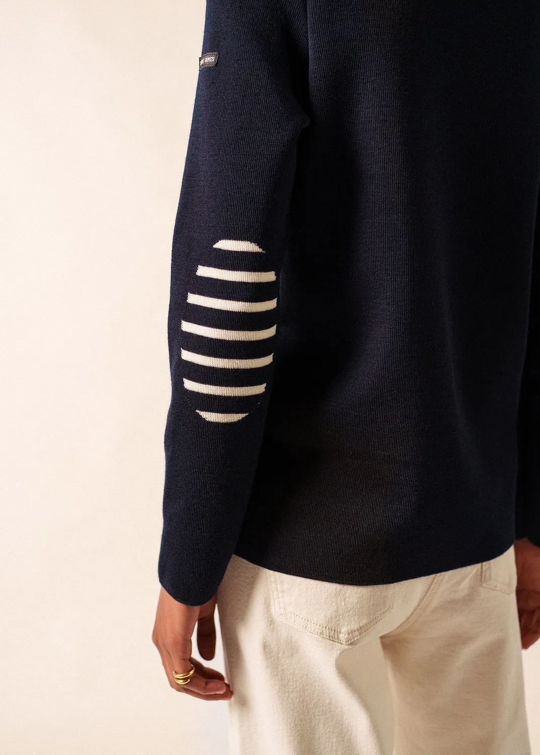 Saint James Brégançon pull marin navy laine