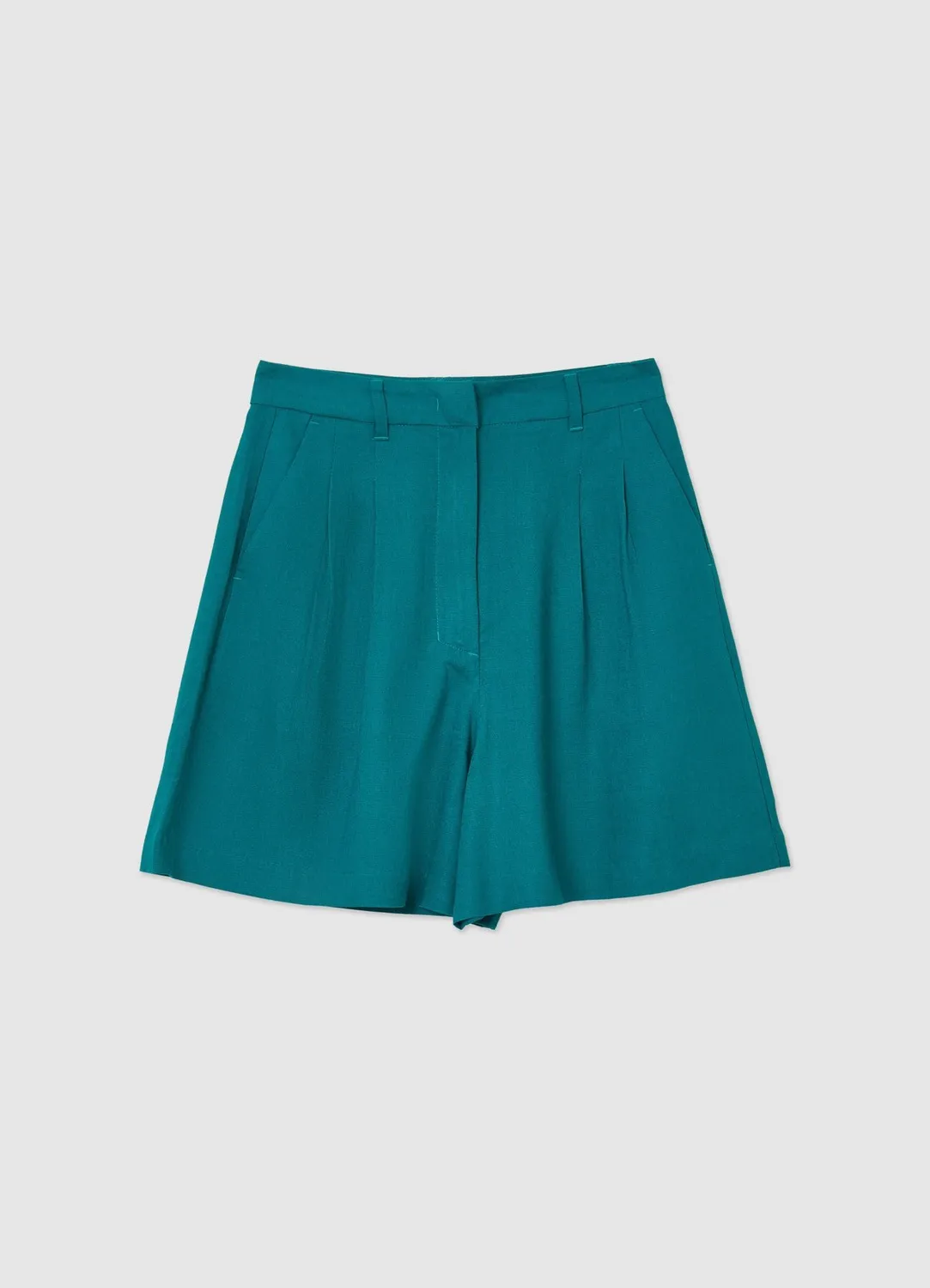Calliope bermuda uni femme short taille haute regular