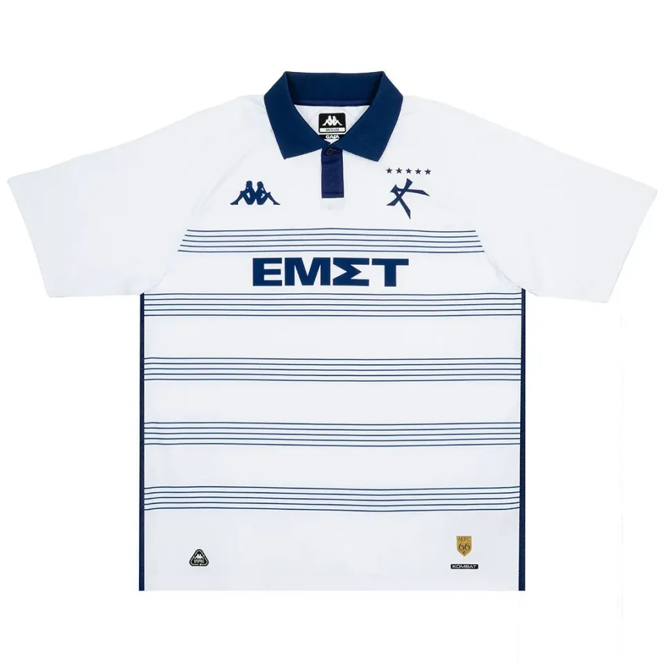 Robe di Kappa Kombat Away Athens Kallithea maillot blanc homme