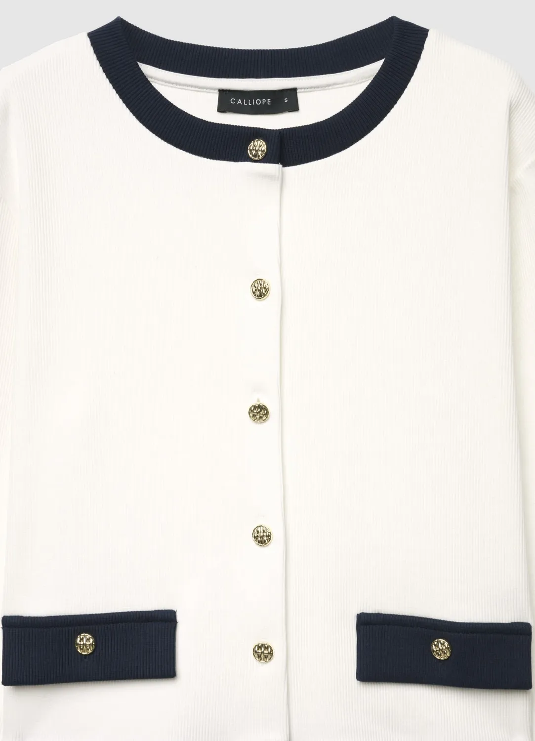 Calliope t-shirt manches longues boutons femme