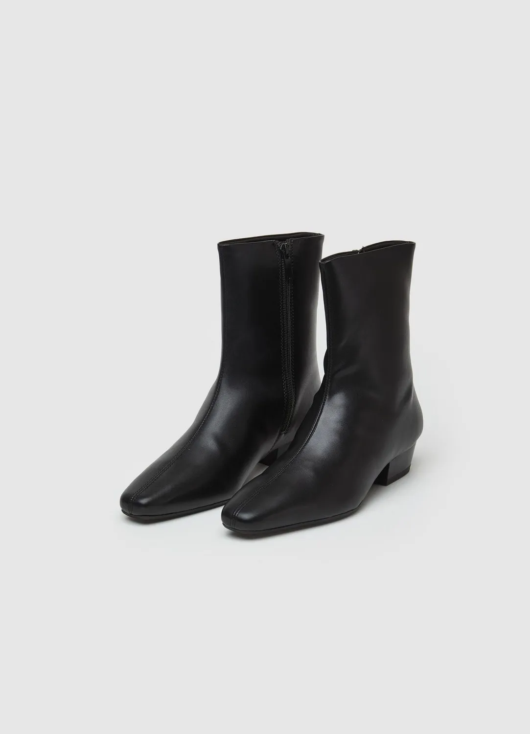 Calliope Bottines basses femme zip talon stable