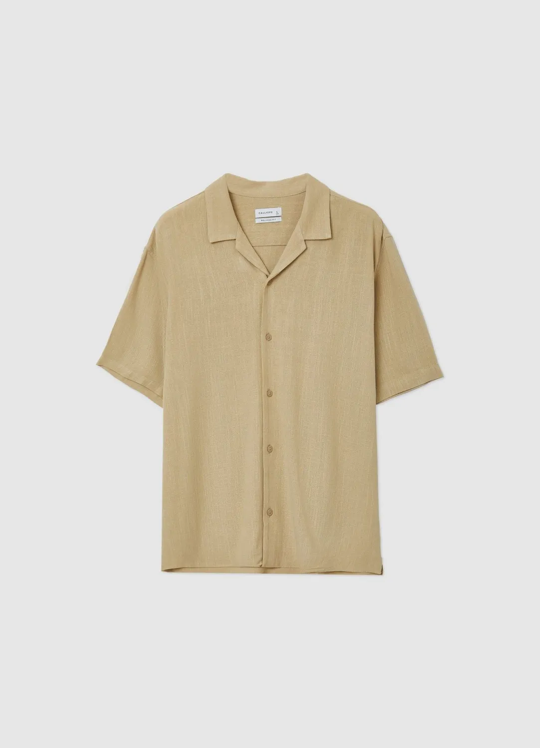 Calliope chemise bowling lin homme manches courtes