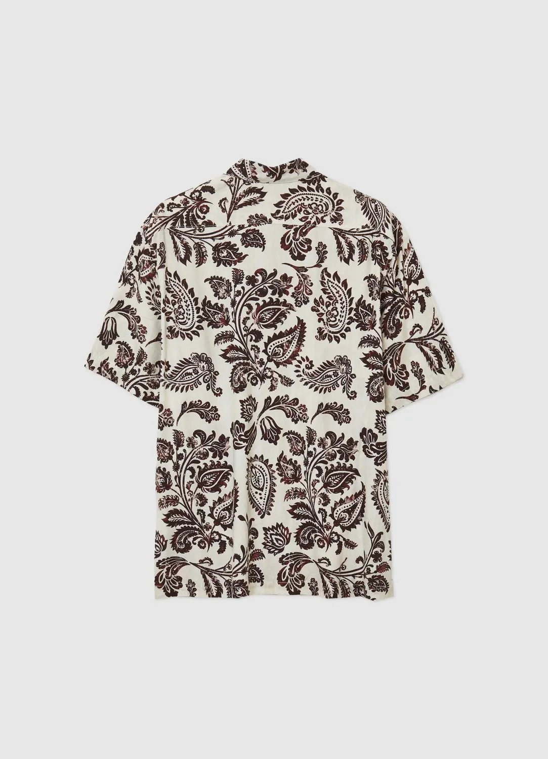 Calliope chemise ethnique homme manches courtes coton regular