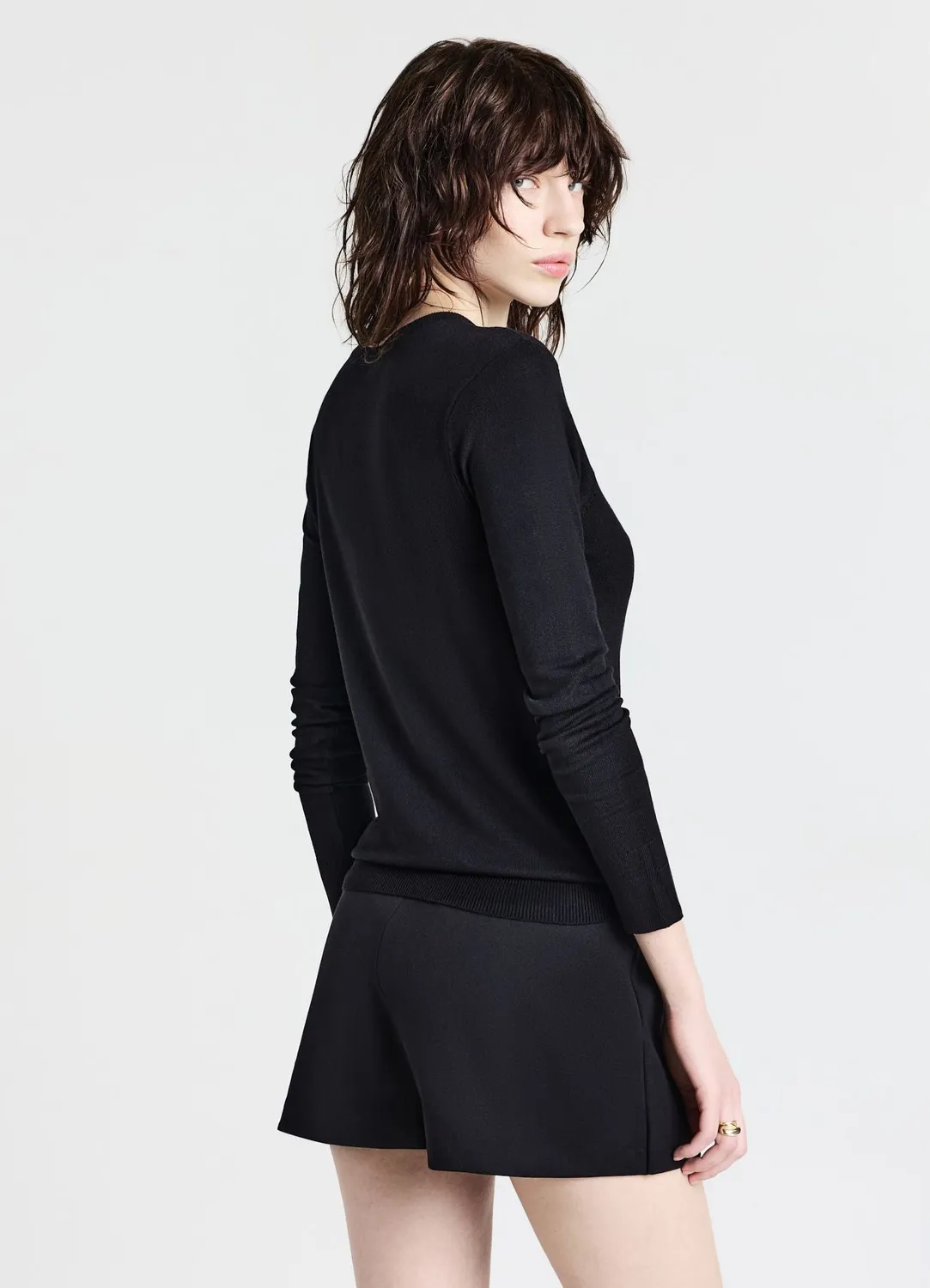 Calliope pull col rond femme manches longues