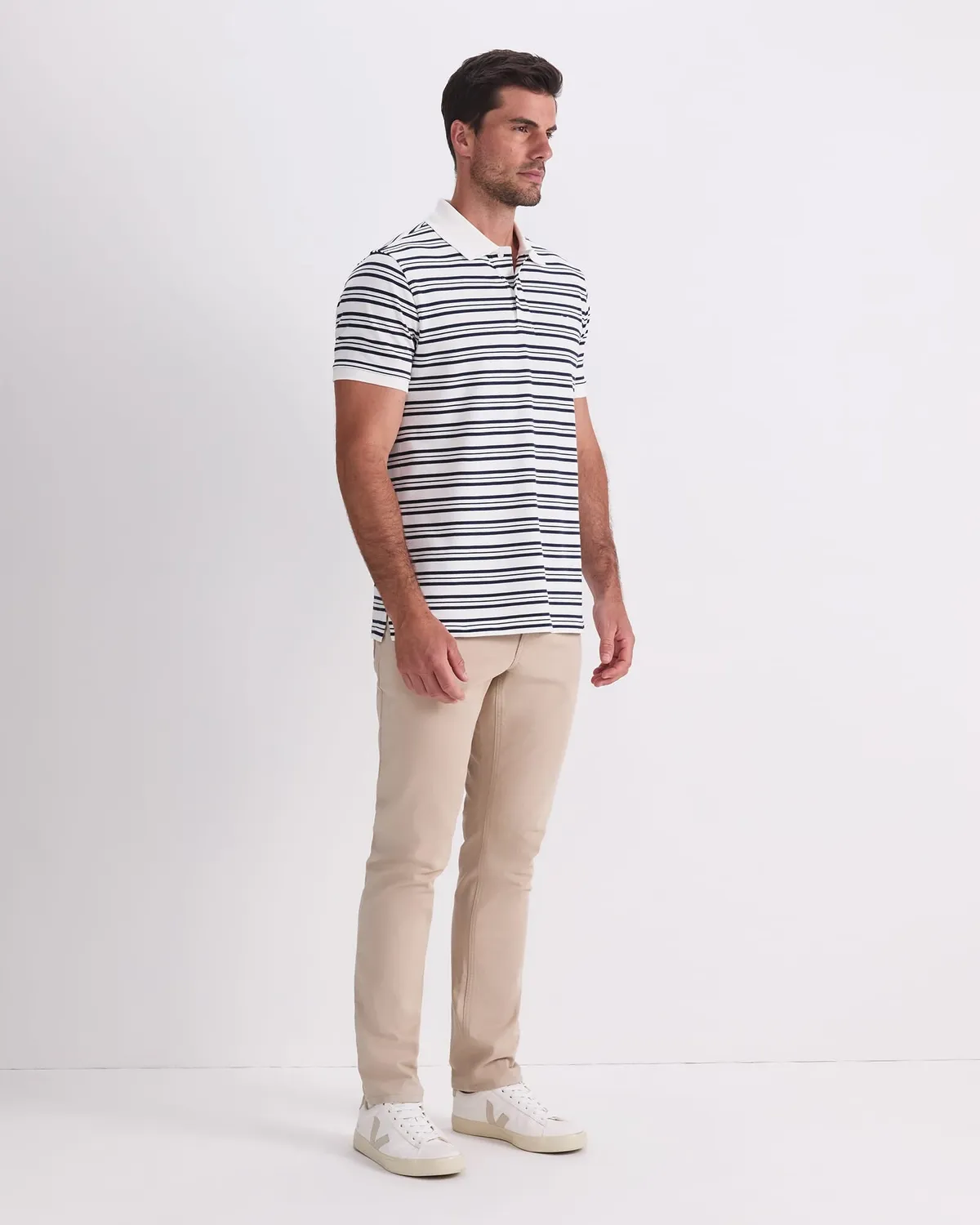 Sportscraft 208081 SC Stripe Pique polo homme coton