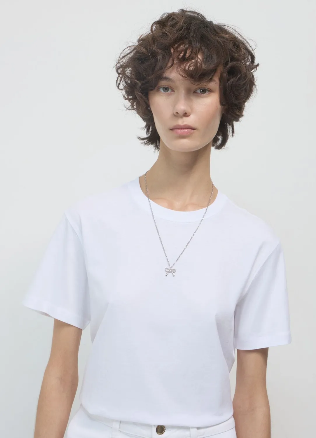 Calliope t-shirt femme col rond uni coton