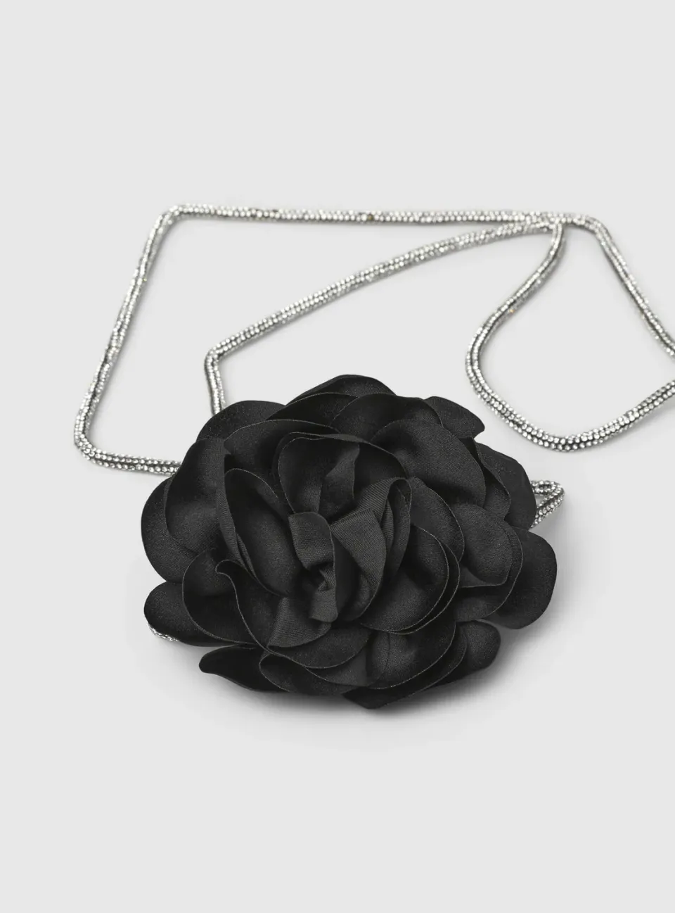 Calliope fleur collier femme choker strass