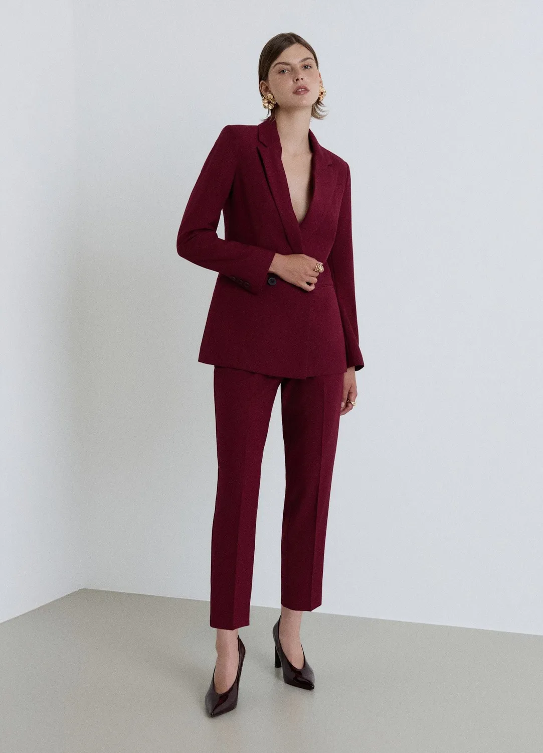 Calliope pantalon pinces taille haute femme