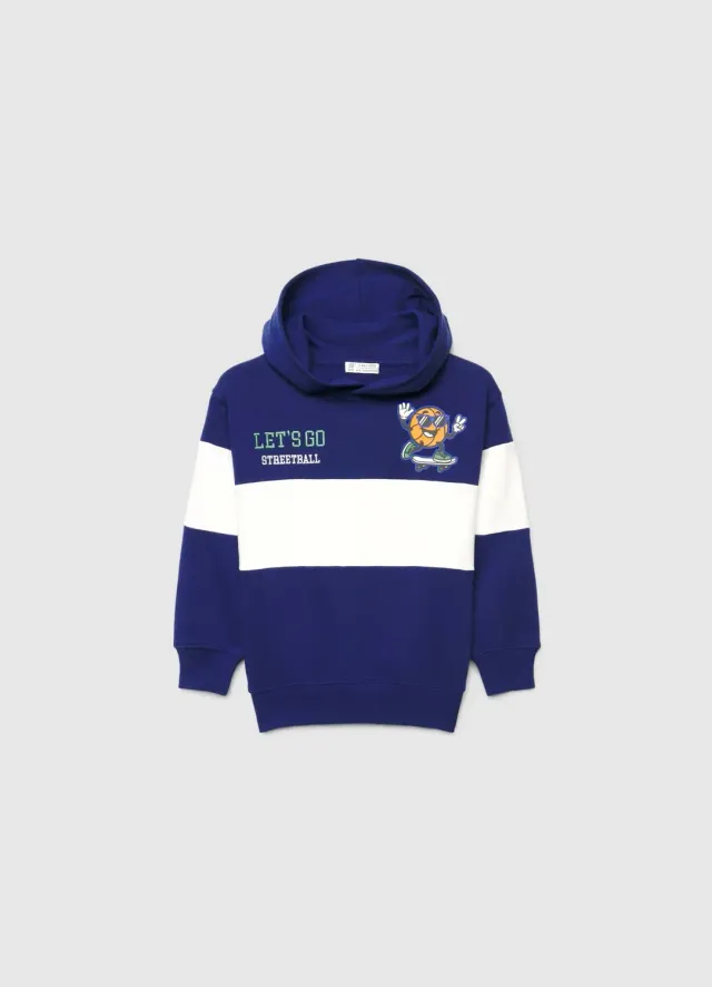Calliope sweat capuche garçon color-block