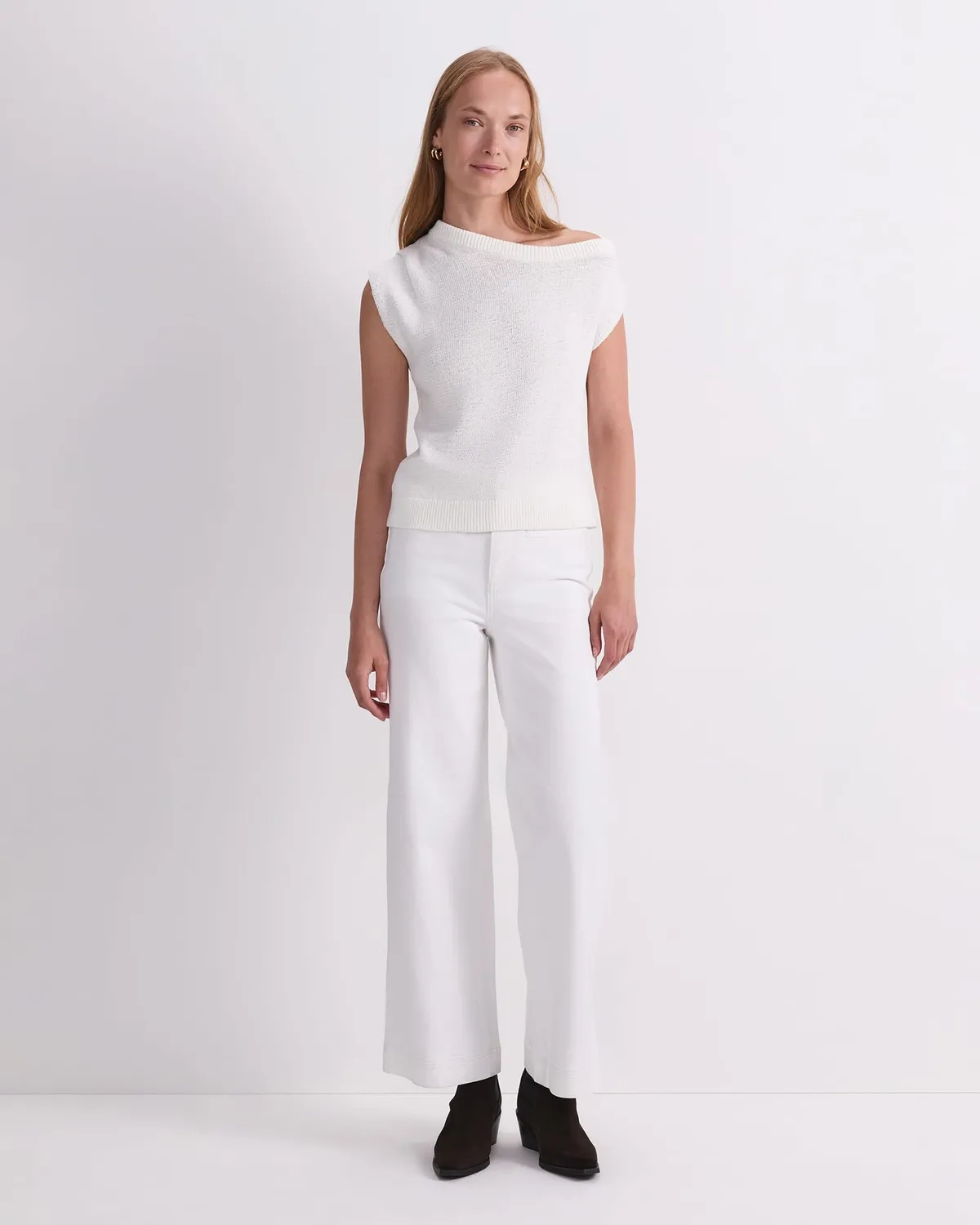 Sportscraft Josie Asymmetric Knit pull coton