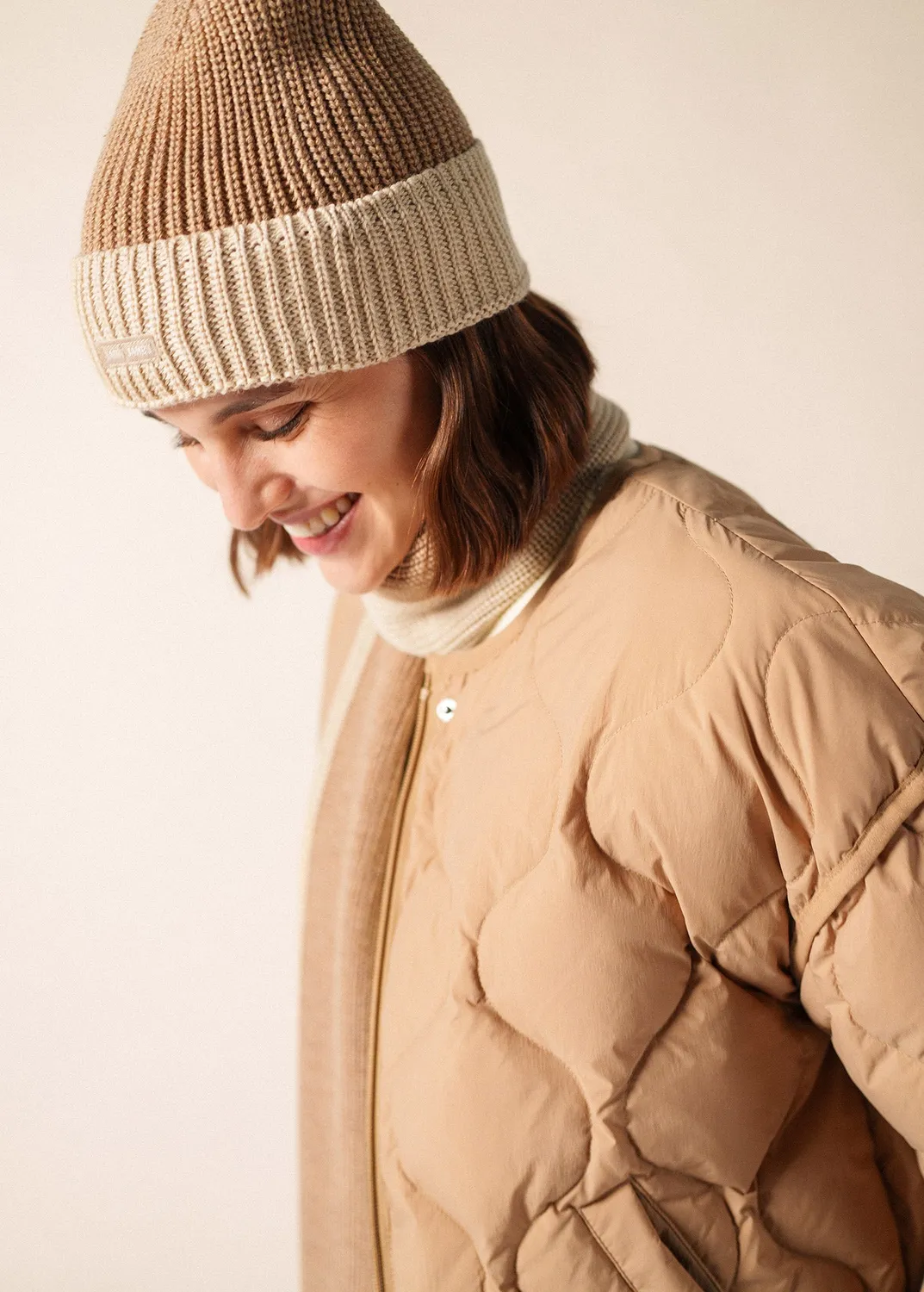 Saint James Canot bonnet beige foncé laine