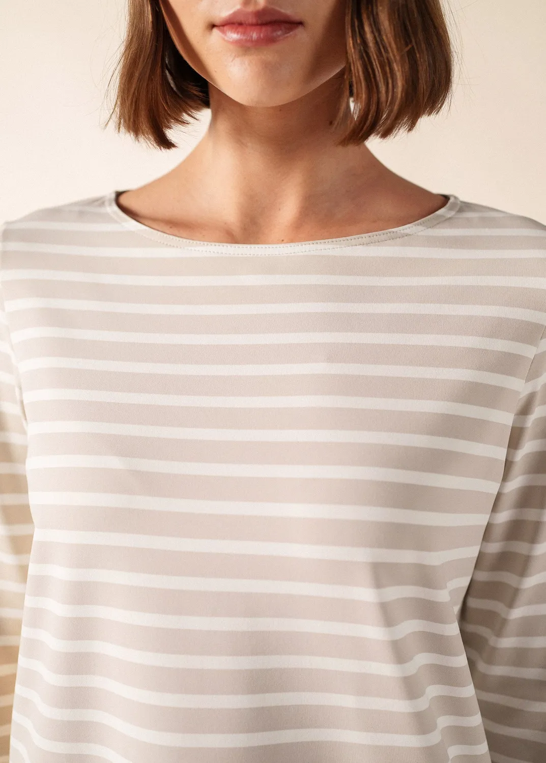 Saint James Phare marinière anti-UV sable écume