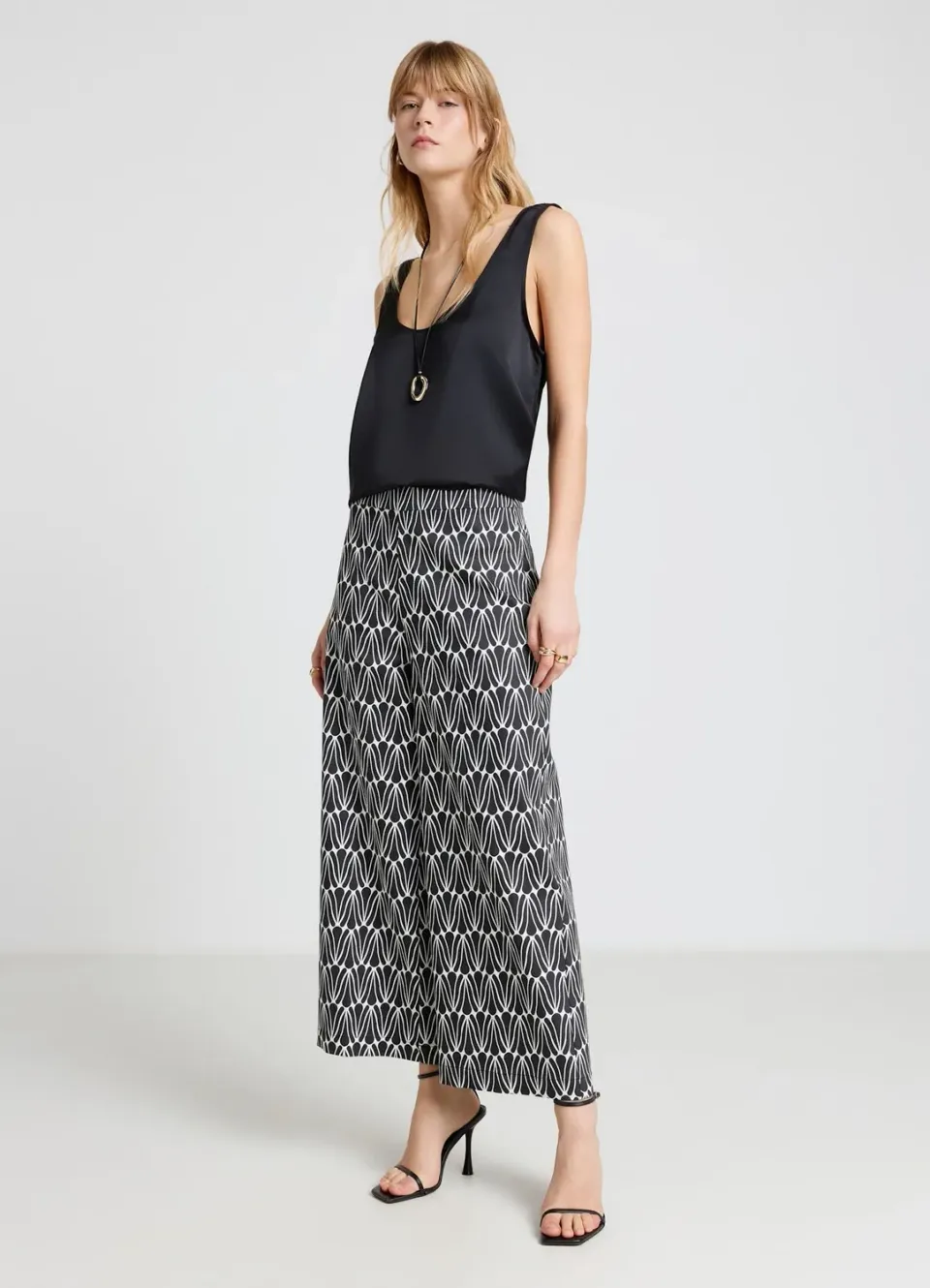Calliope pantalon culotte femme imprimé taille haute