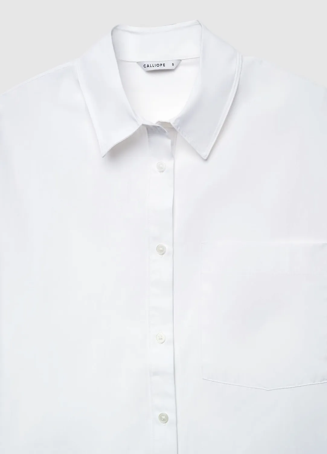 Calliope chemise femme coton manches longues unie