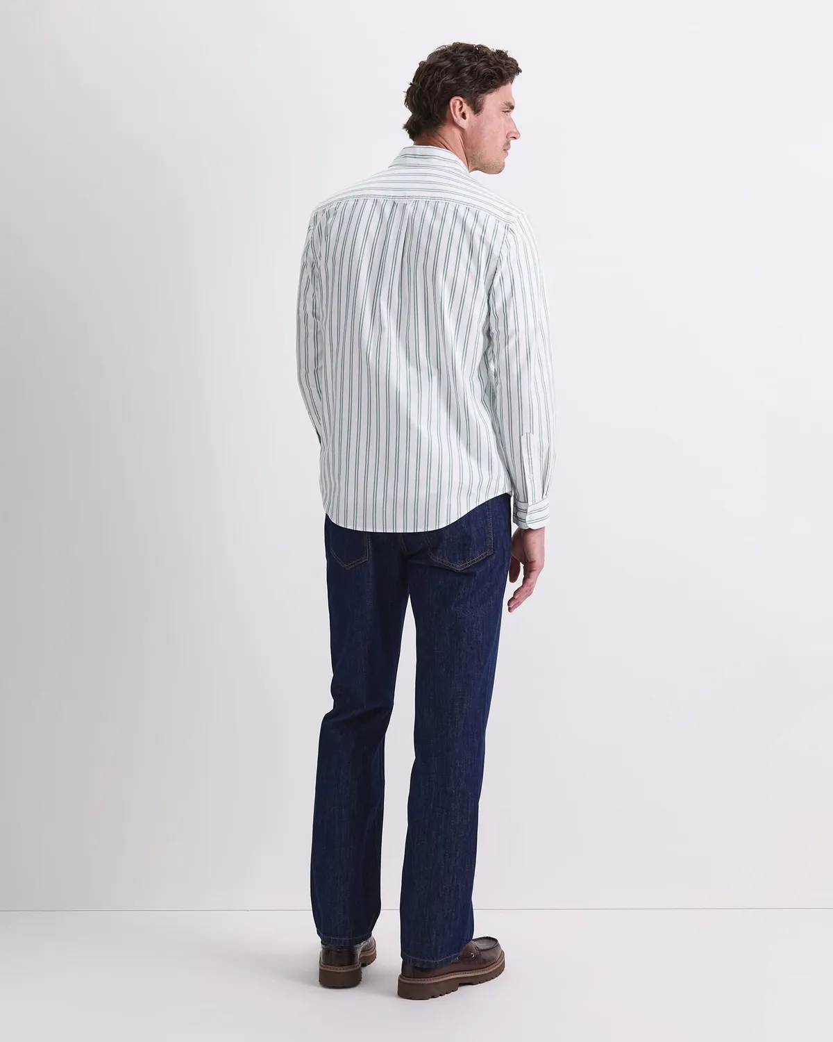 Sportscraft Oxford Long Sleeve Stripe Shirt chemise coton