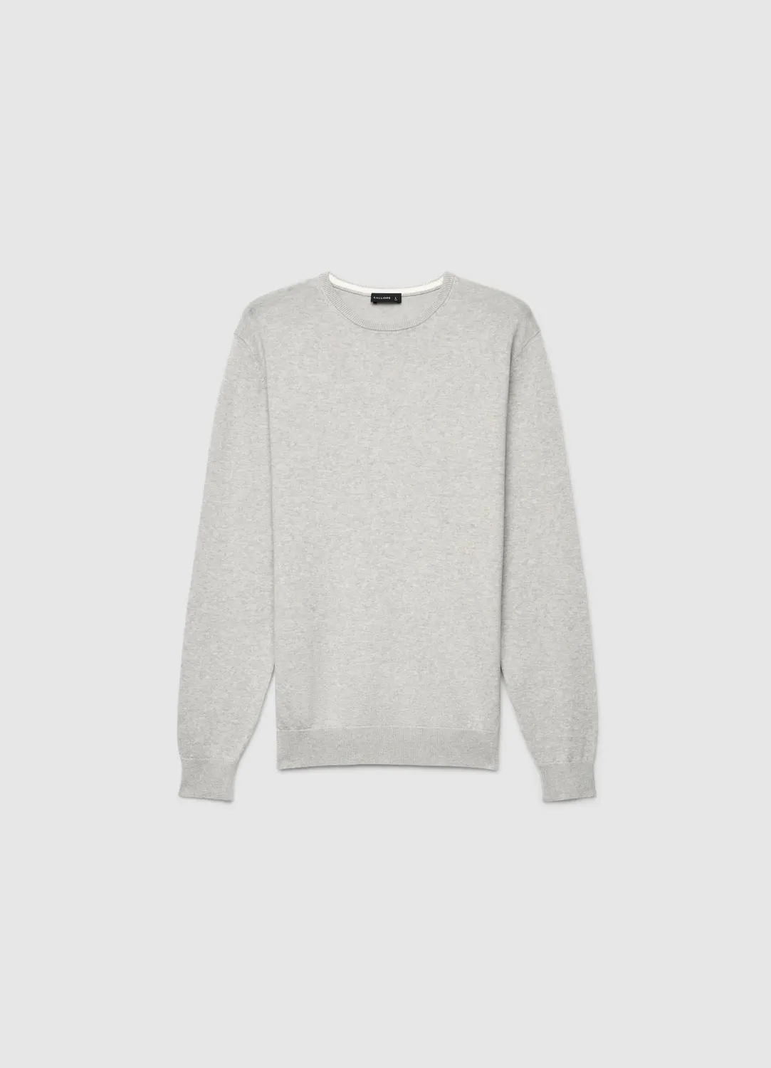 Calliope pull col rond homme uni manches longues