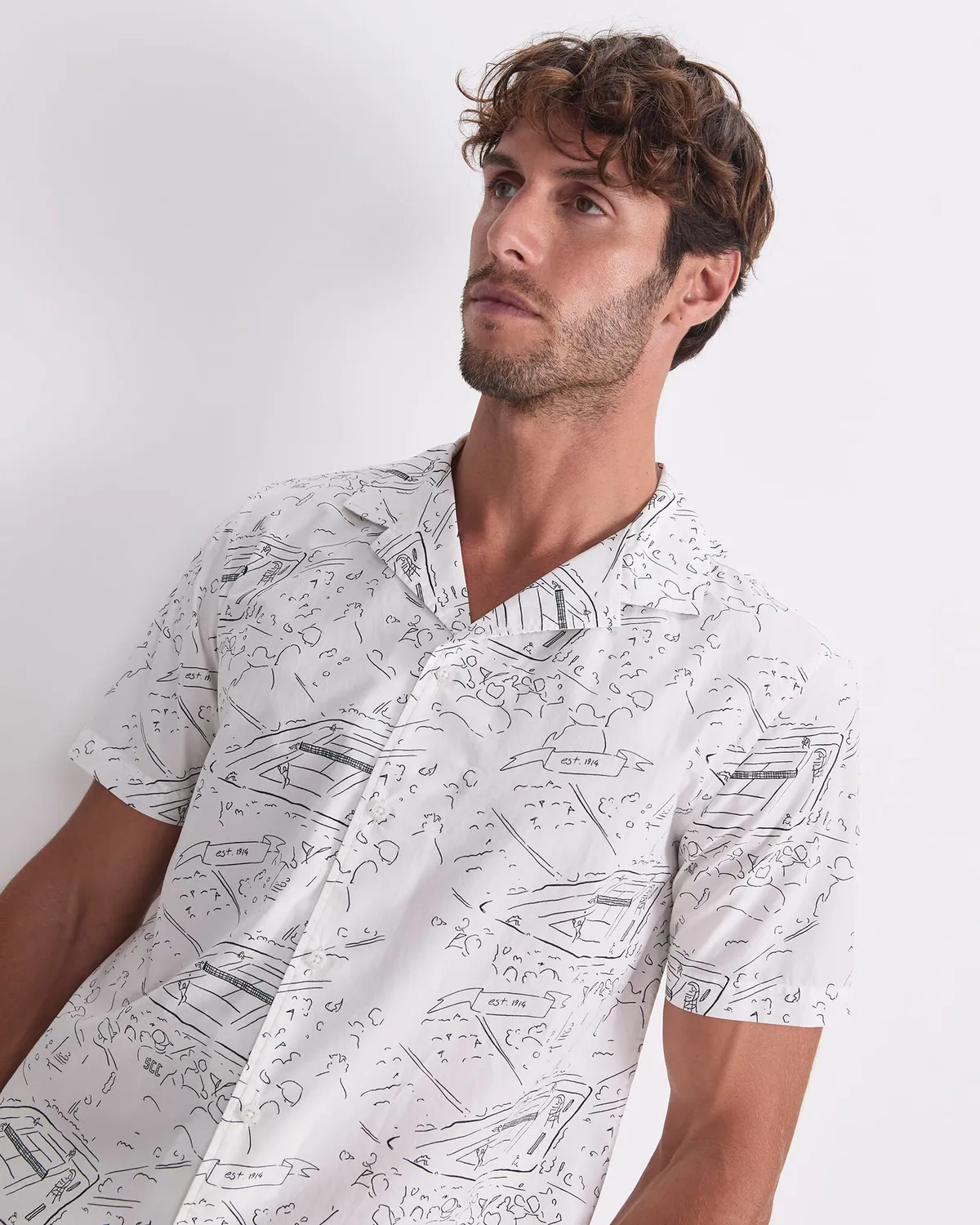 Sportscraft Rally chemise coton imprimée homme