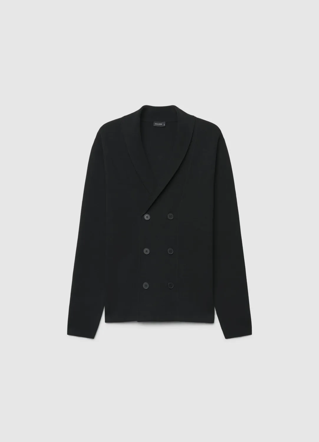 Calliope cardigan col châle homme double boutonnage