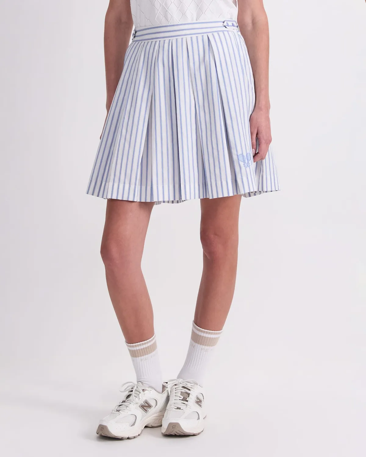 Sportscraft Logo Stripe Tennis jupe coton plissée